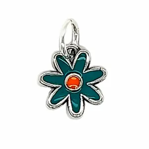 D1709 Mini Turquoise Flower Pendant