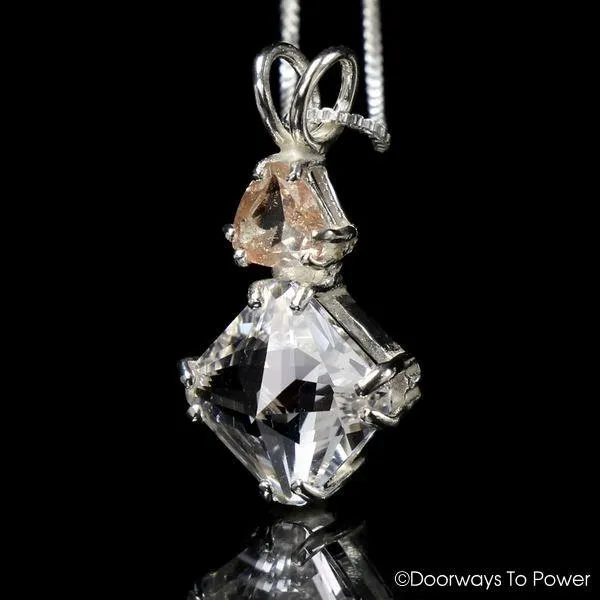 Danburite Mini Magician Stone Pendant with Sunstone