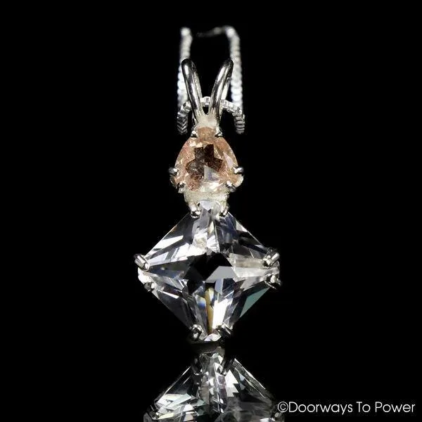 Danburite Mini Magician Stone Pendant with Sunstone