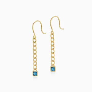 Dazzle Me Curb Drop Earrings