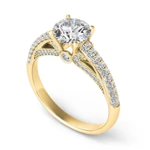 Diamond Peek-a-boo Engagement Ring