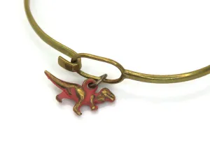 Dinosaur T-Rex Charm Bracelet, Necklace, or Charm Only