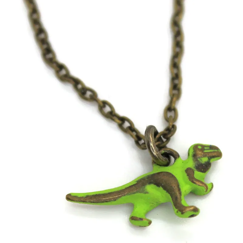 Dinosaur T-Rex Charm Bracelet, Necklace, or Charm Only