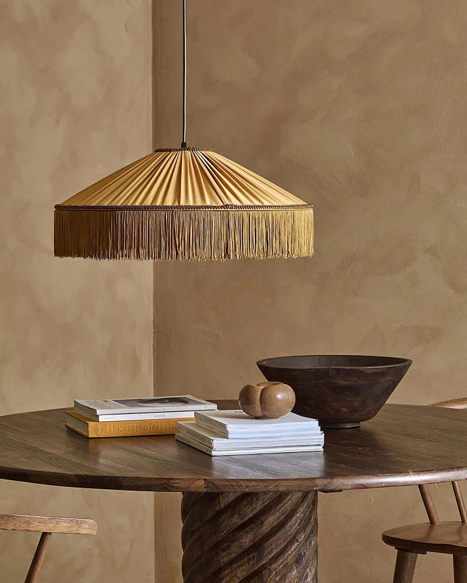 Diosa Fabric Plug In Pendant Lamp