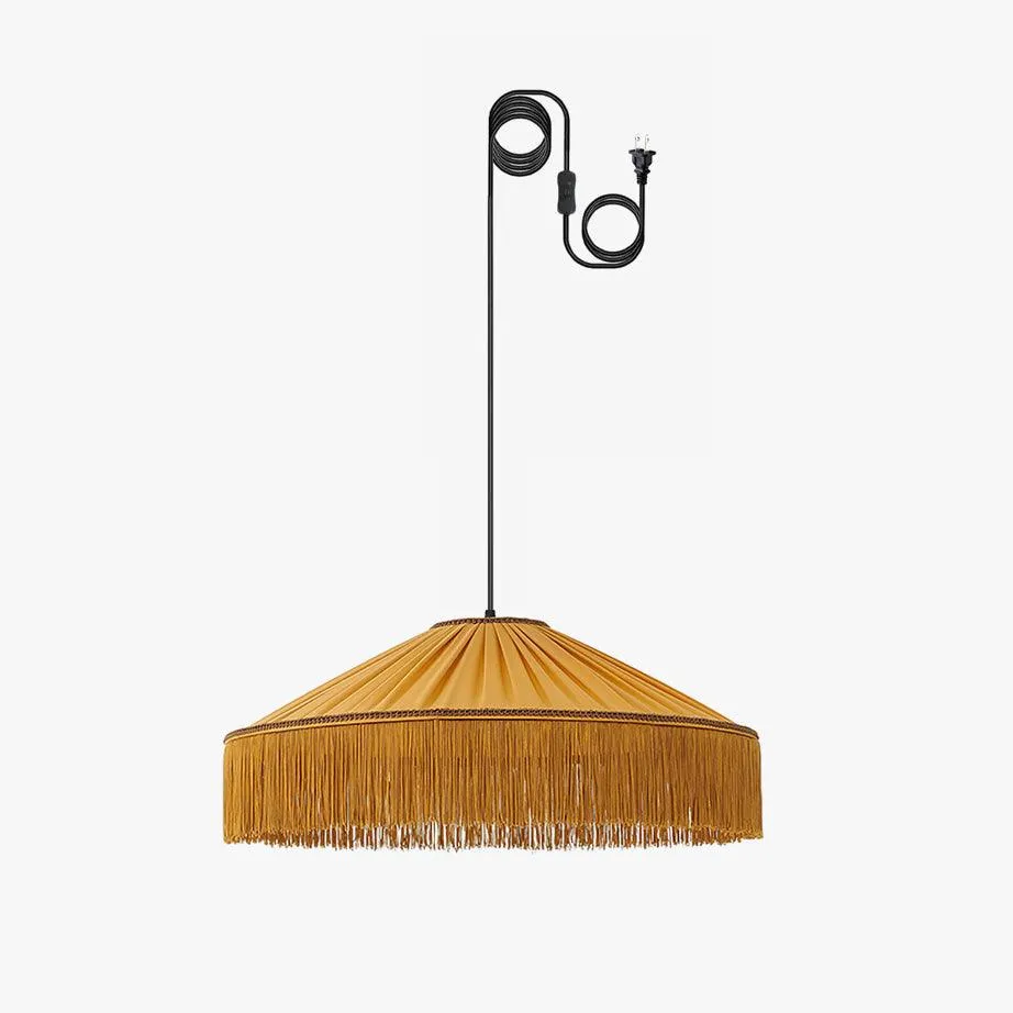 Diosa Fabric Plug In Pendant Lamp