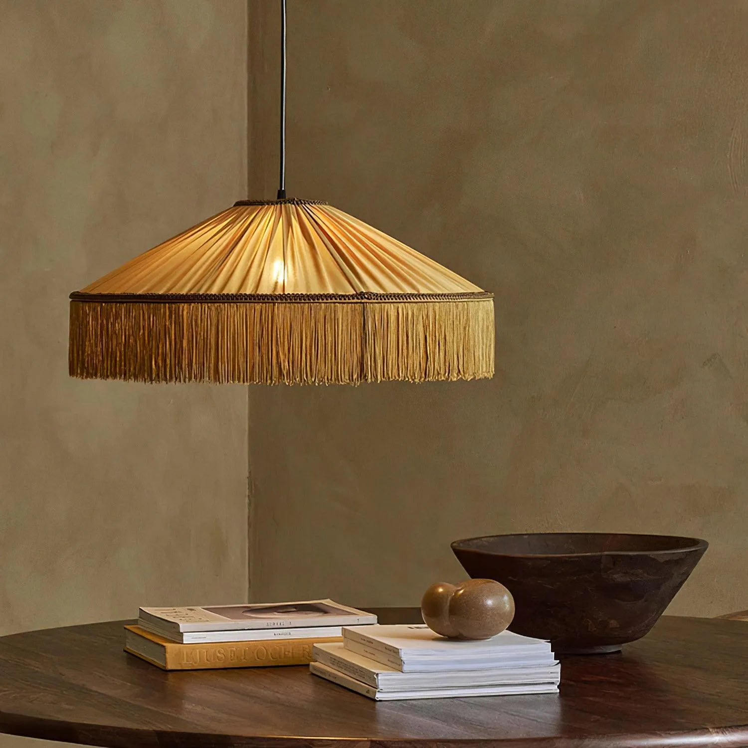 Diosa Fabric Plug In Pendant Lamp