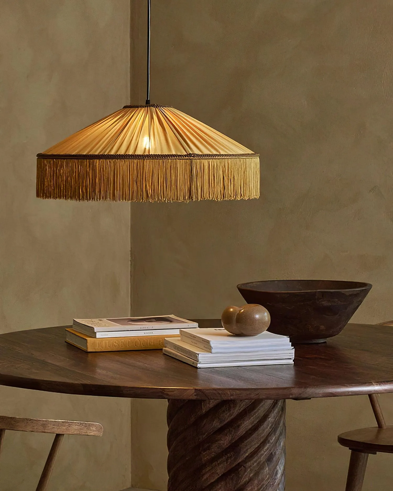 Diosa Fabric Plug In Pendant Lamp