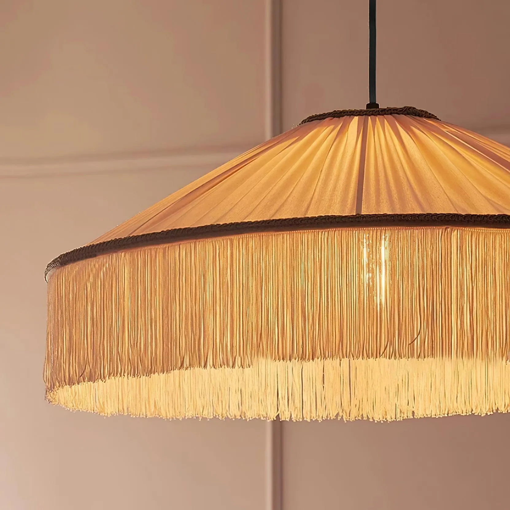 Diosa Fabric Plug In Pendant Lamp