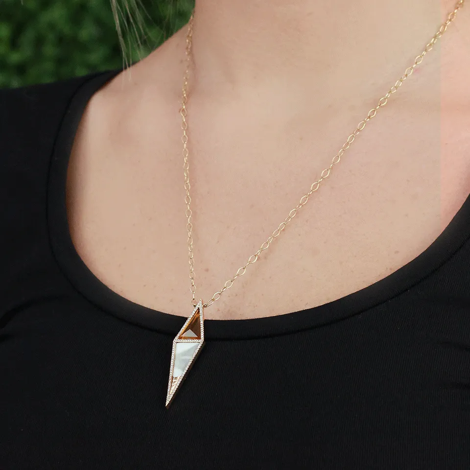 Double Triangle Necklace