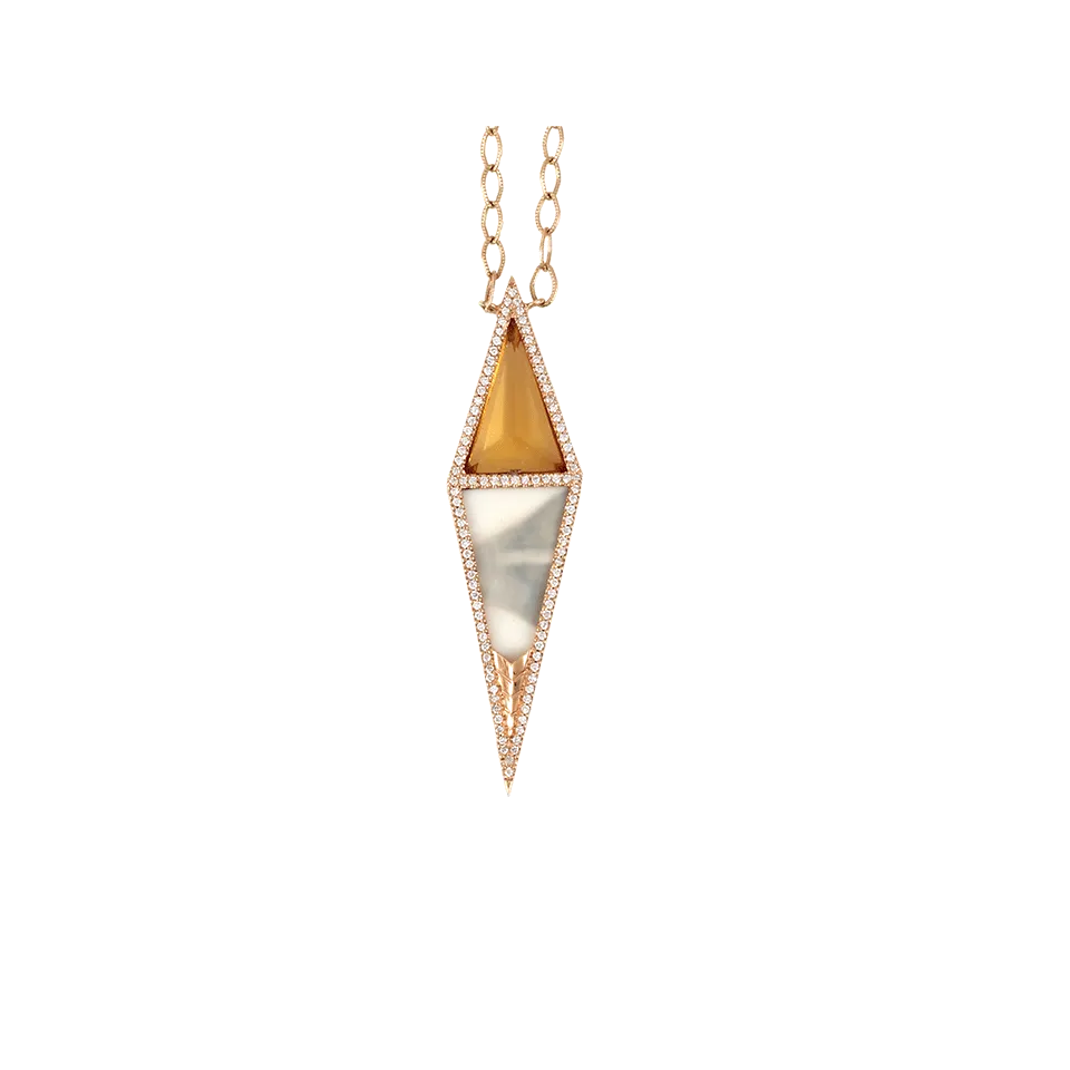 Double Triangle Necklace