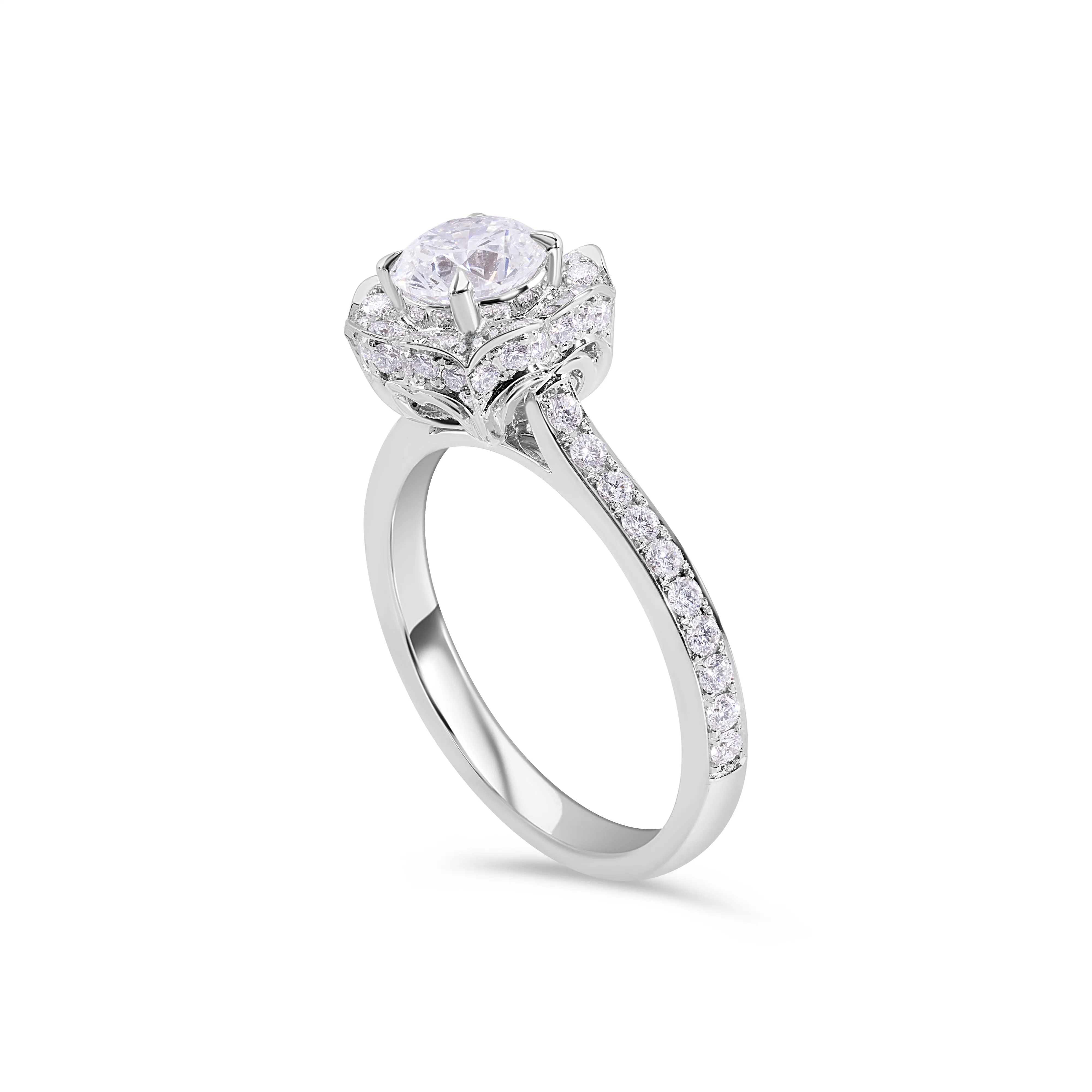 Elegant Flower Diamond Ring