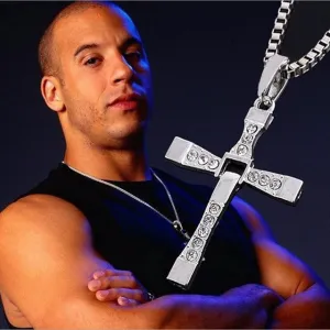 Fast and Furious Crystal Cross Men Necklaces & Pendants