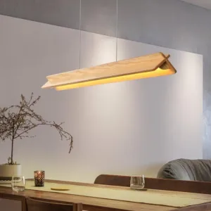 Faylinda Wooden Linear Pendant Lamp