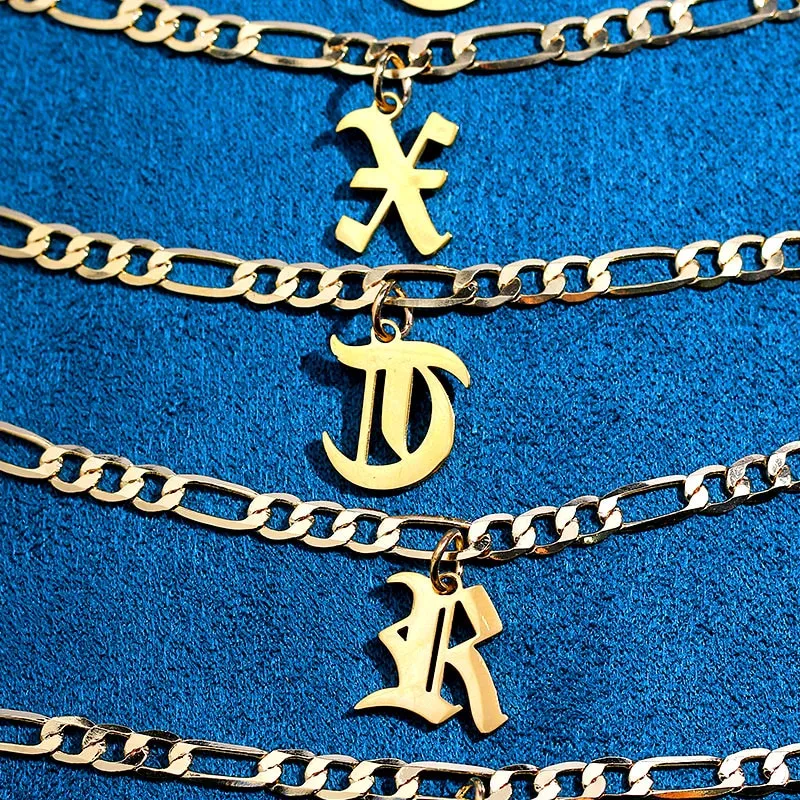 Flatfoosie A-Z Letter Initial Anklets