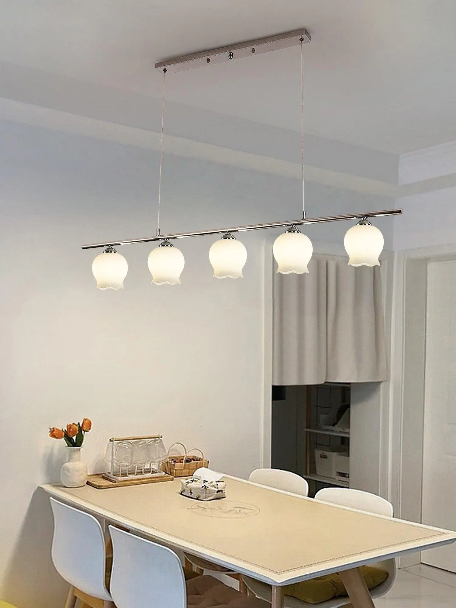 Floral Glass Modern Pendant Lamp