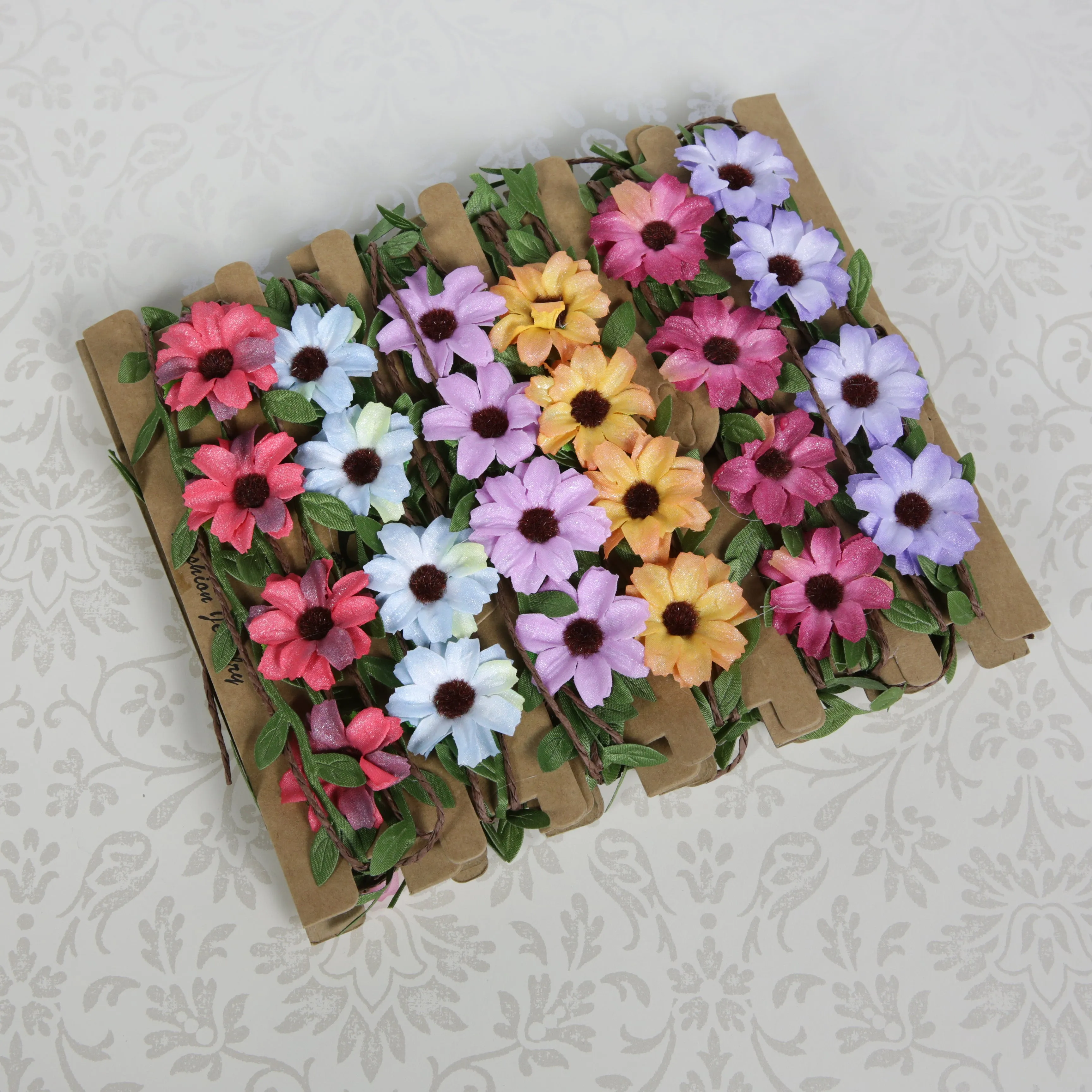 Flower Braided Hair Garlands  - Pack of 12