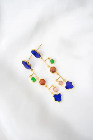 Gemstone Dangle Earrings