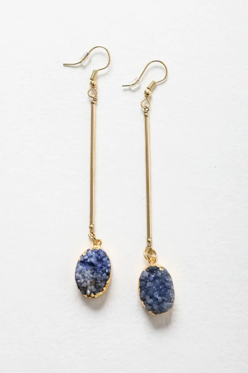 Gemstone Drop Earrings