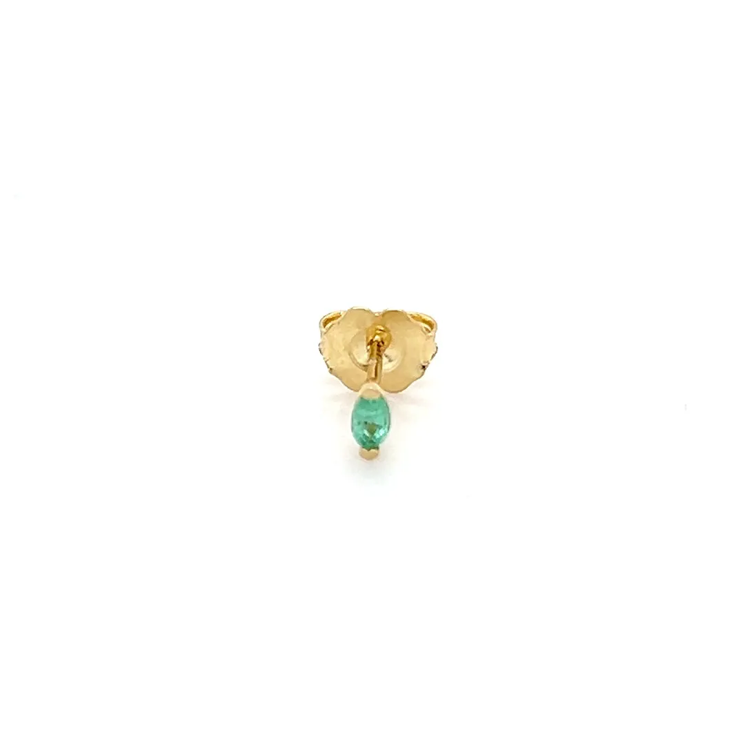 Gemstone Marquise Stud Earrings