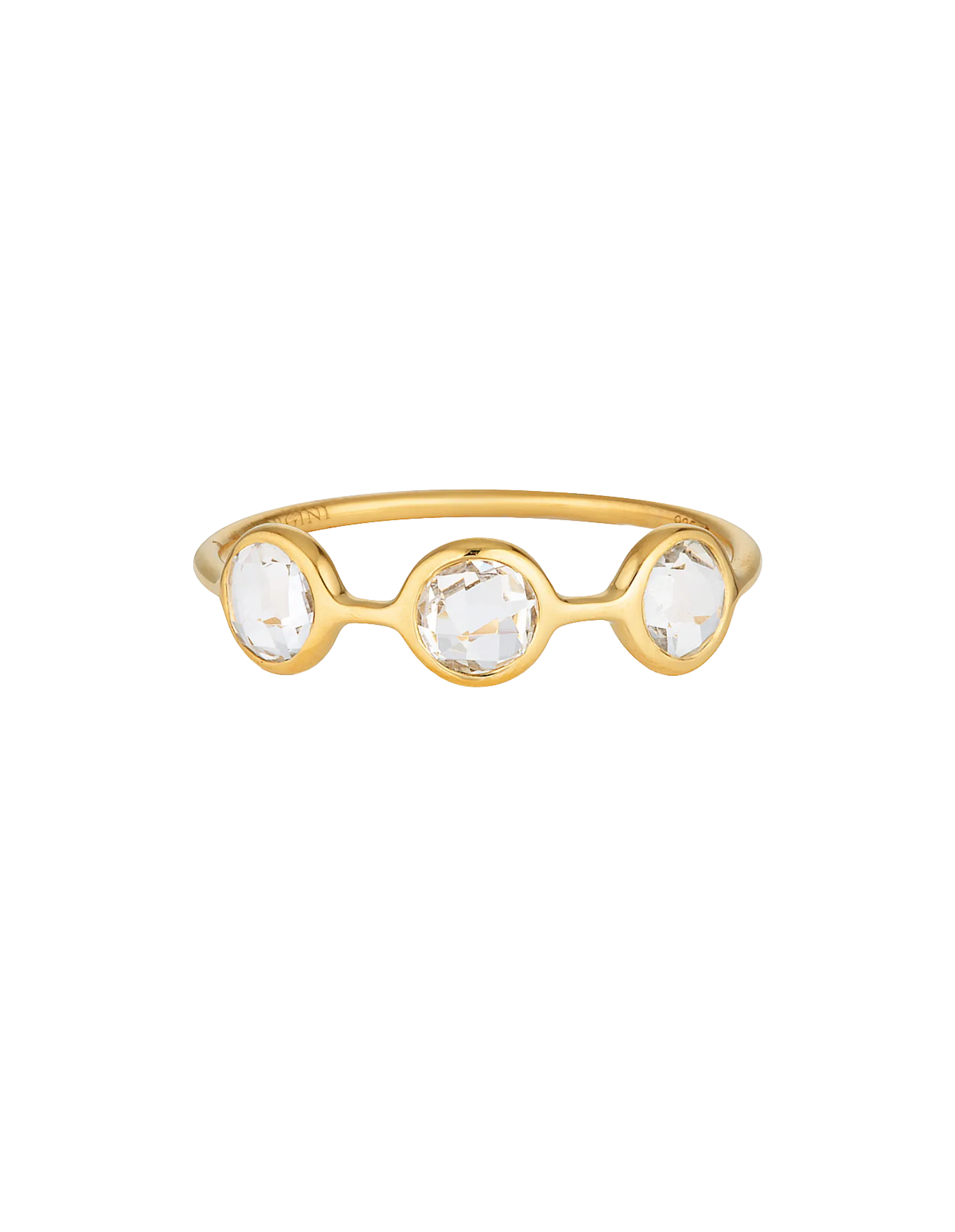 Georgini Kiklo Ring w/ White Topaz - Gold