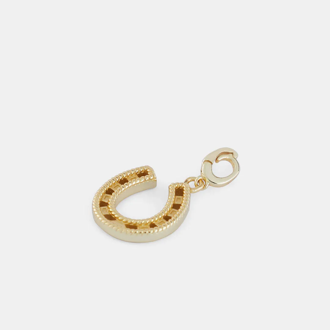 Gold Horseshoe Pendant