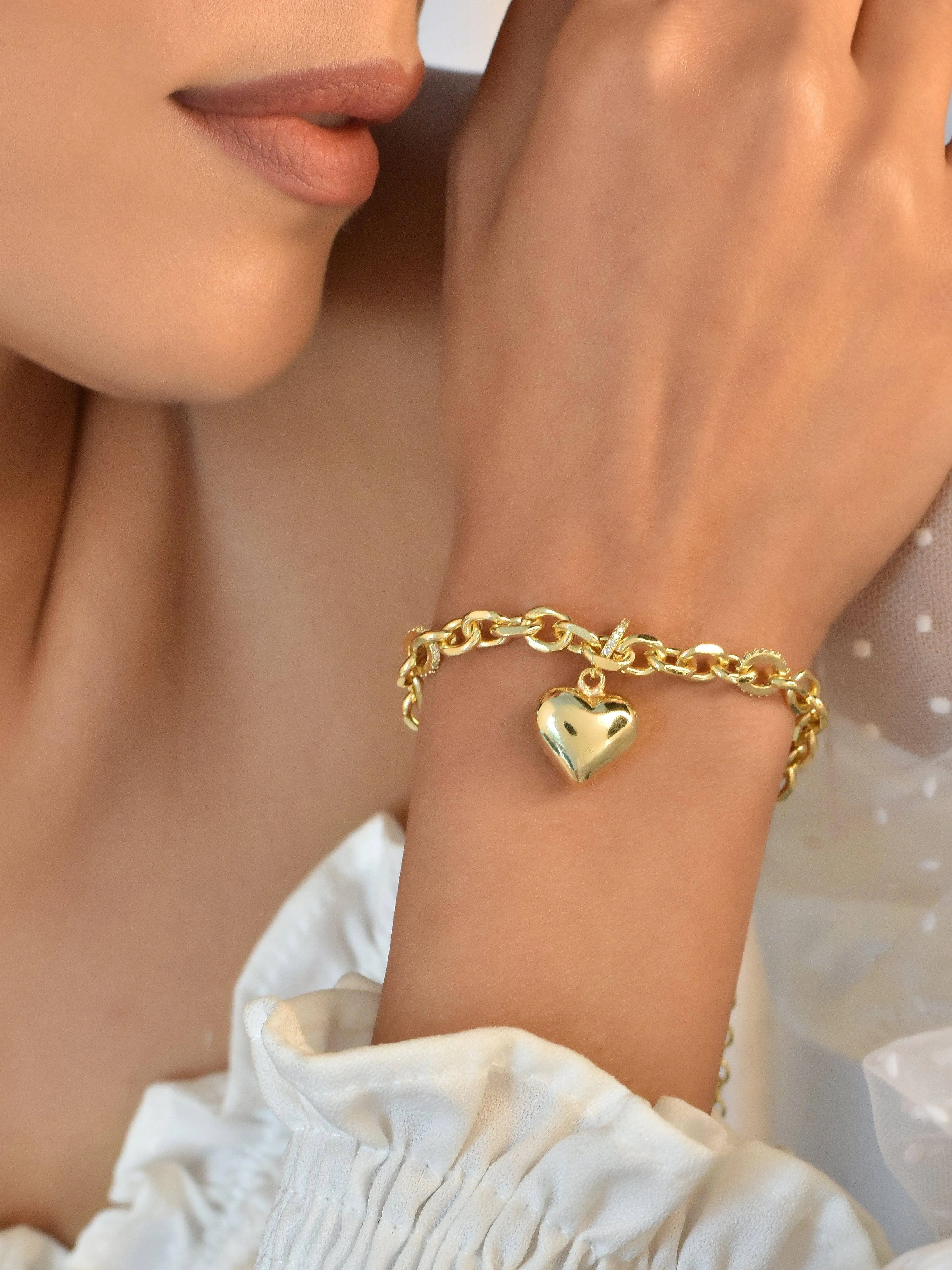 Golden Heart Bracelet