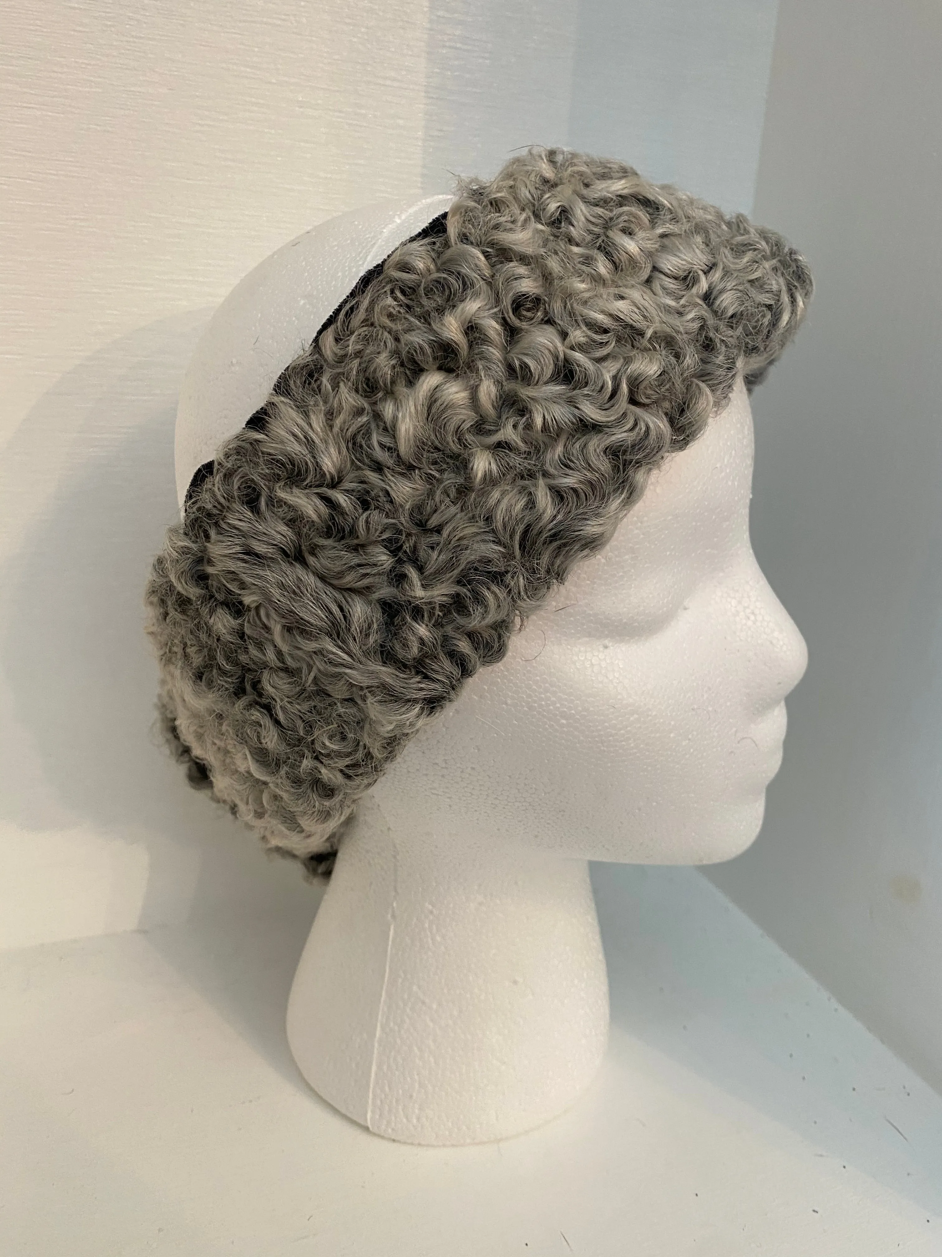 Gray Persian Fur Headband