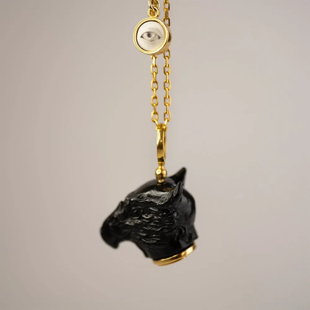 Griffin pendant black - final sale