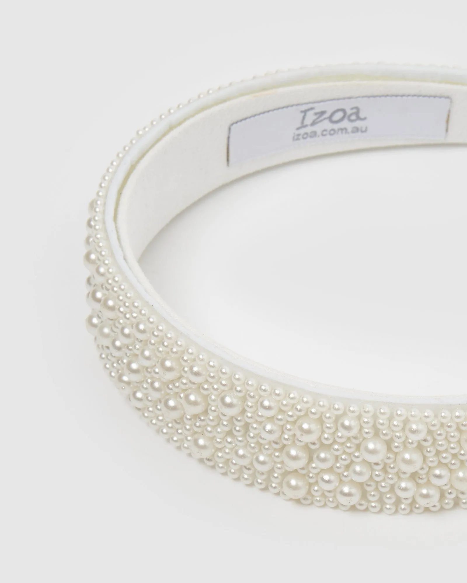 Izoa Liliana Headband Pearl