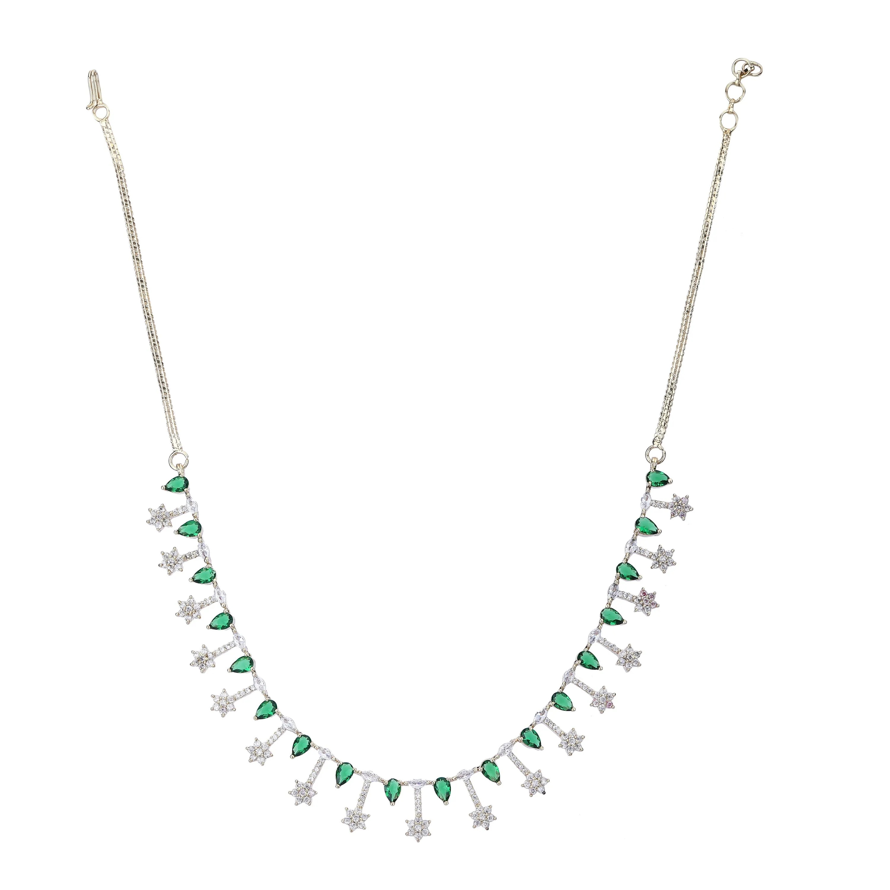 Kashvi Zircon Necklace Set