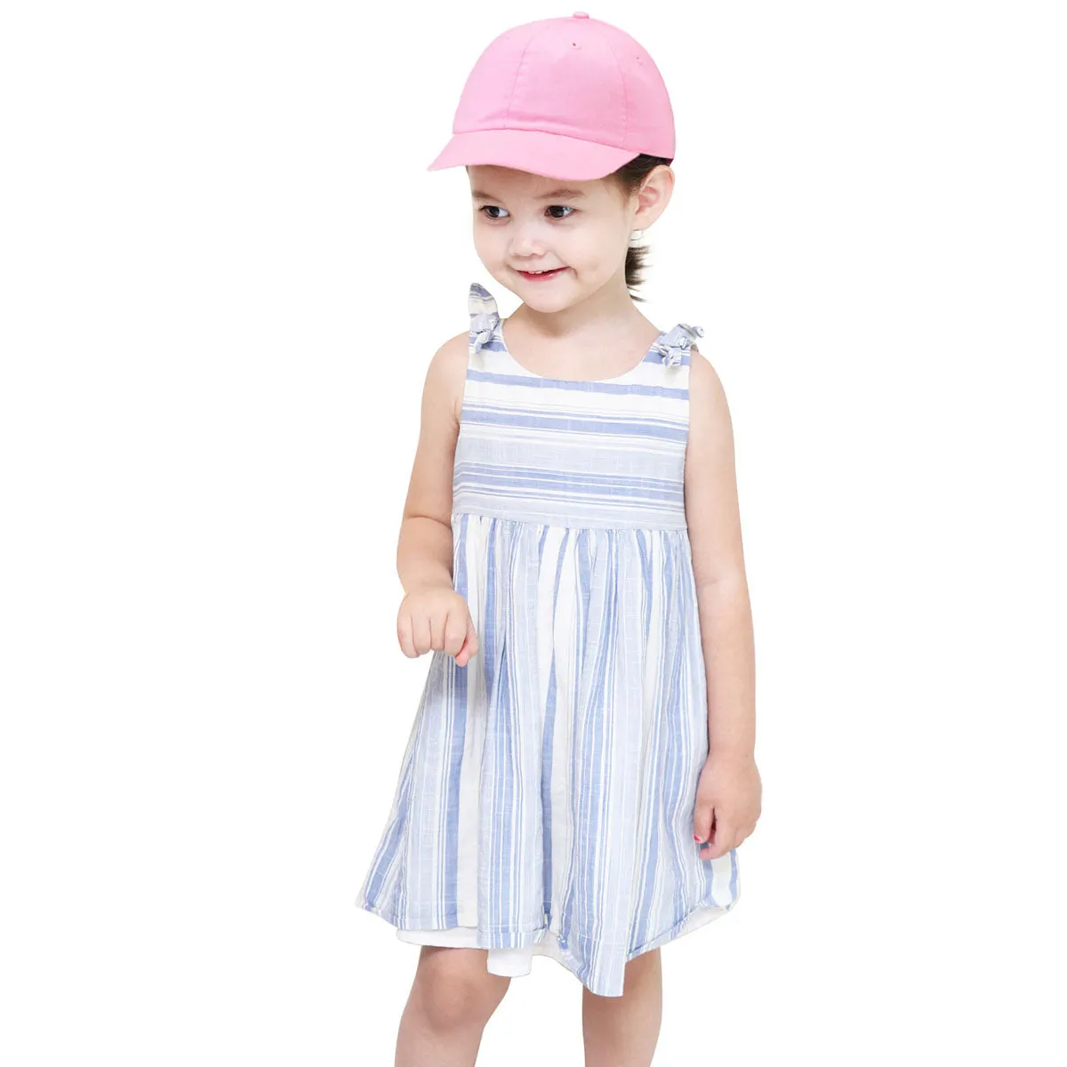 Kids Baseball Cap Cotton Adjustable Size - Pink