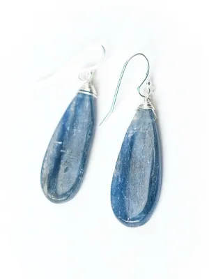 Kyanite Teardrop Earrings by Anne Vaughan