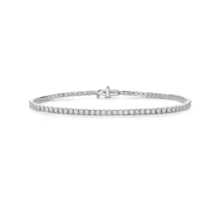 Lab Grown Diamond Tennis Bracelet (4.00 ct.) 2.80mm 4-Prongs Setting in 14K Gold