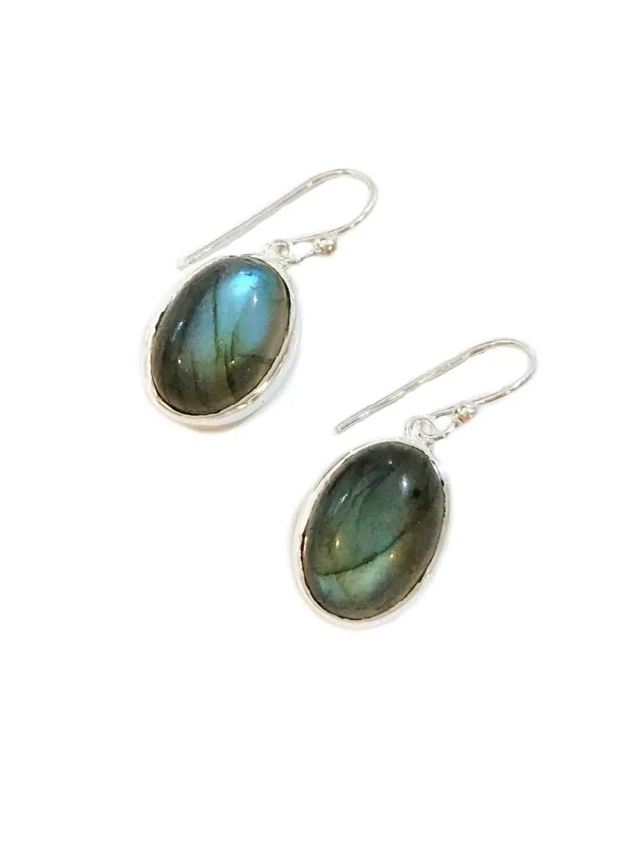 Labradorite Cabochon Dangles