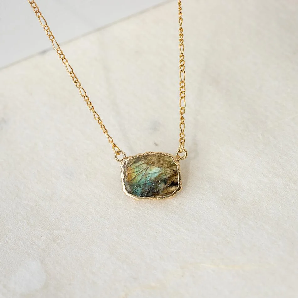 Labradorite Layered Necklace Set