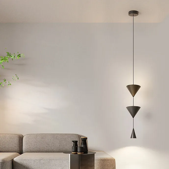 LED Triple Cones Modern Decorative Pendant Light