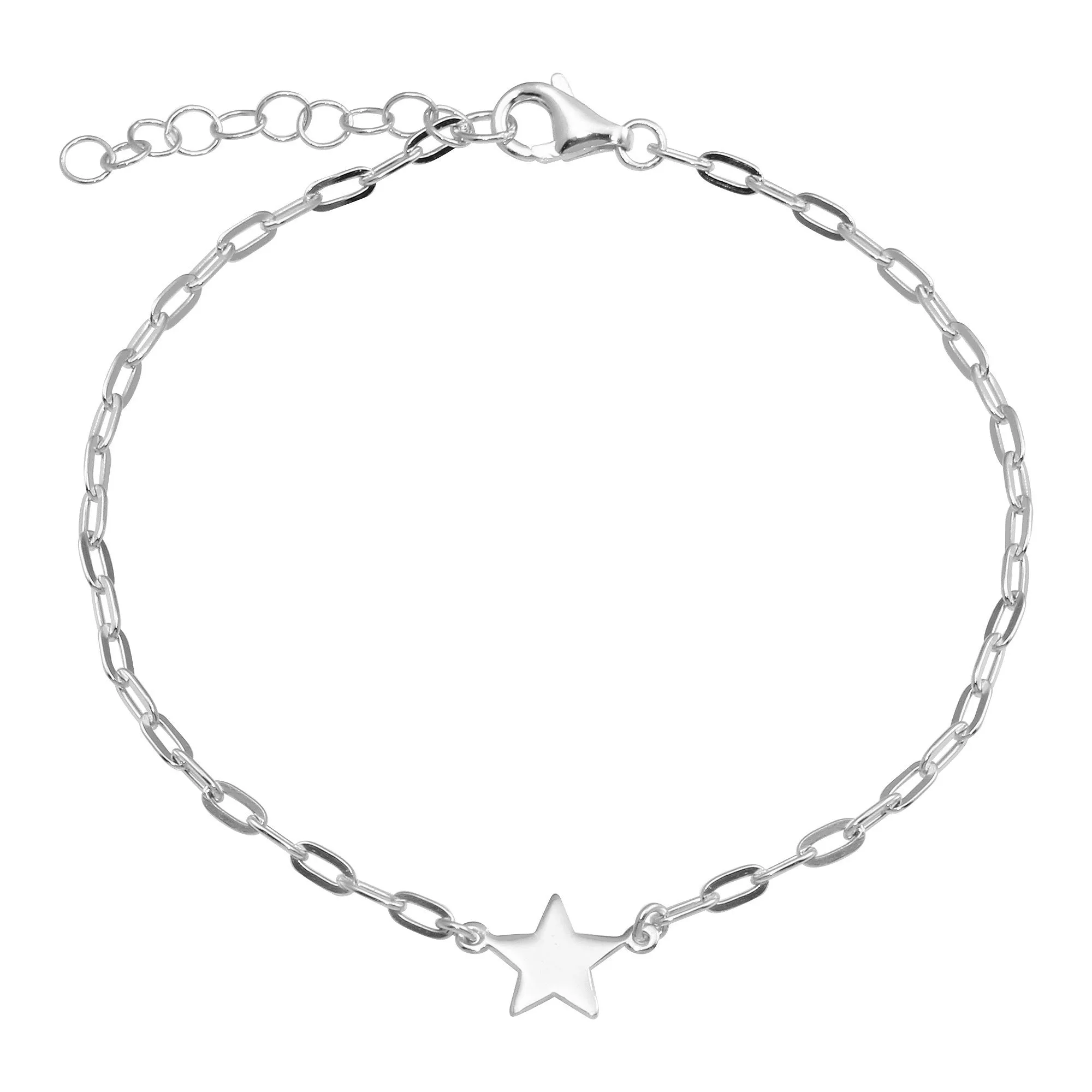 Link Chain with Star Bracelet