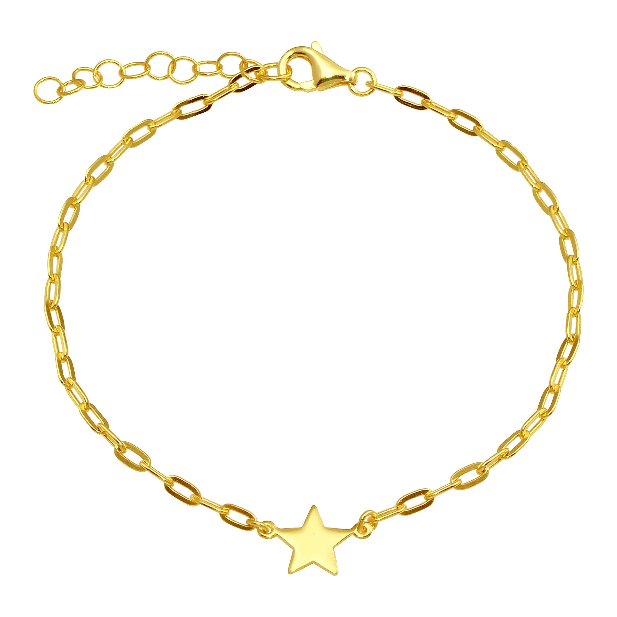 Link Chain with Star Bracelet