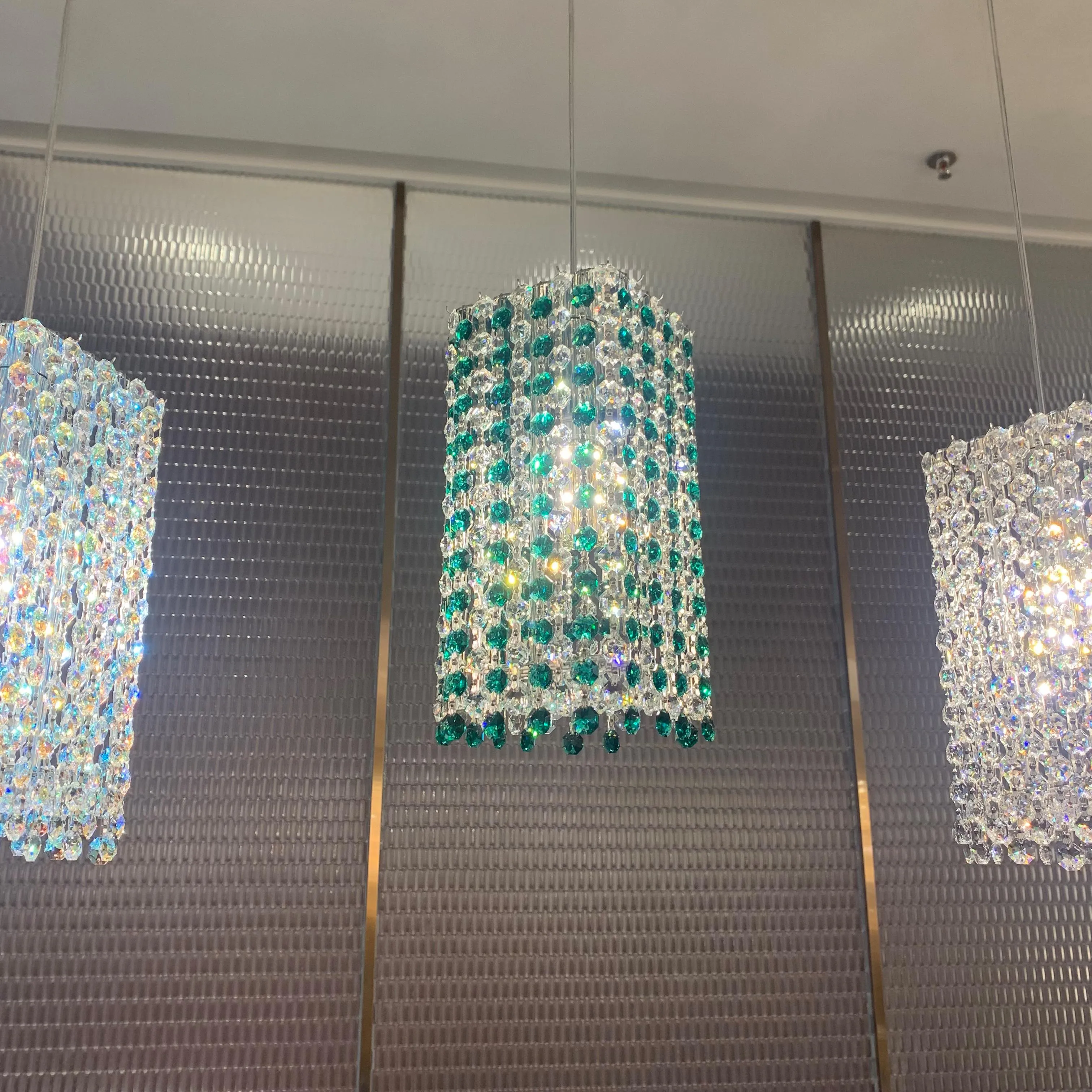 Luxury Crystal Beads Pendant Light Fixture for Dining Room