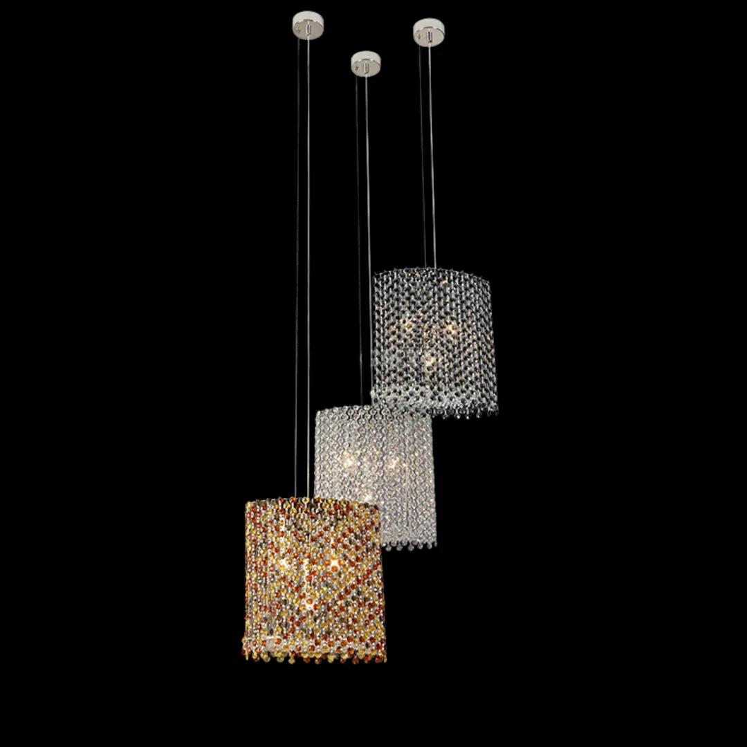 Luxury Crystal Beads Pendant Light Fixture for Dining Room