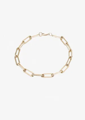 Mara Rectangle Link Chain Bracelet 14K Gold Filled