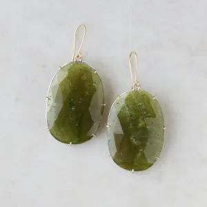 Meadow Idocrase Vesuvianite Vanity Earrings