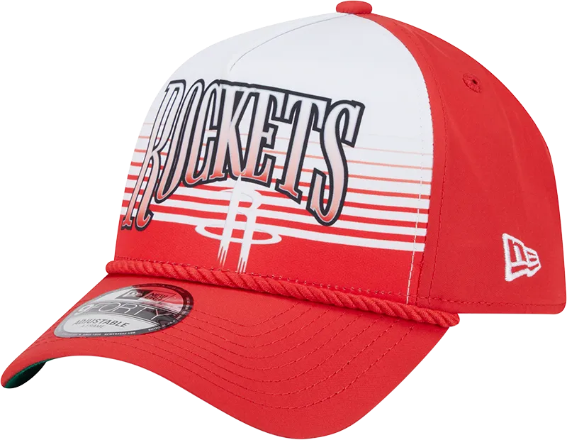 Men's Houston Rockets New Era 9FORTY A-Frame Gradient Adjustable Cap