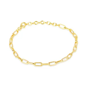 Men's Paperclip Chain Bracelet | Gold