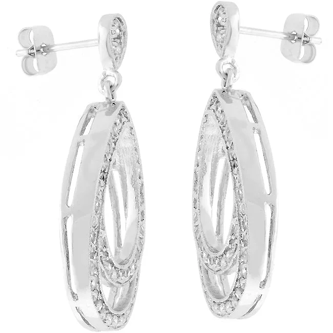 Milana Double Teardrop Dangle Earrings | 2ct