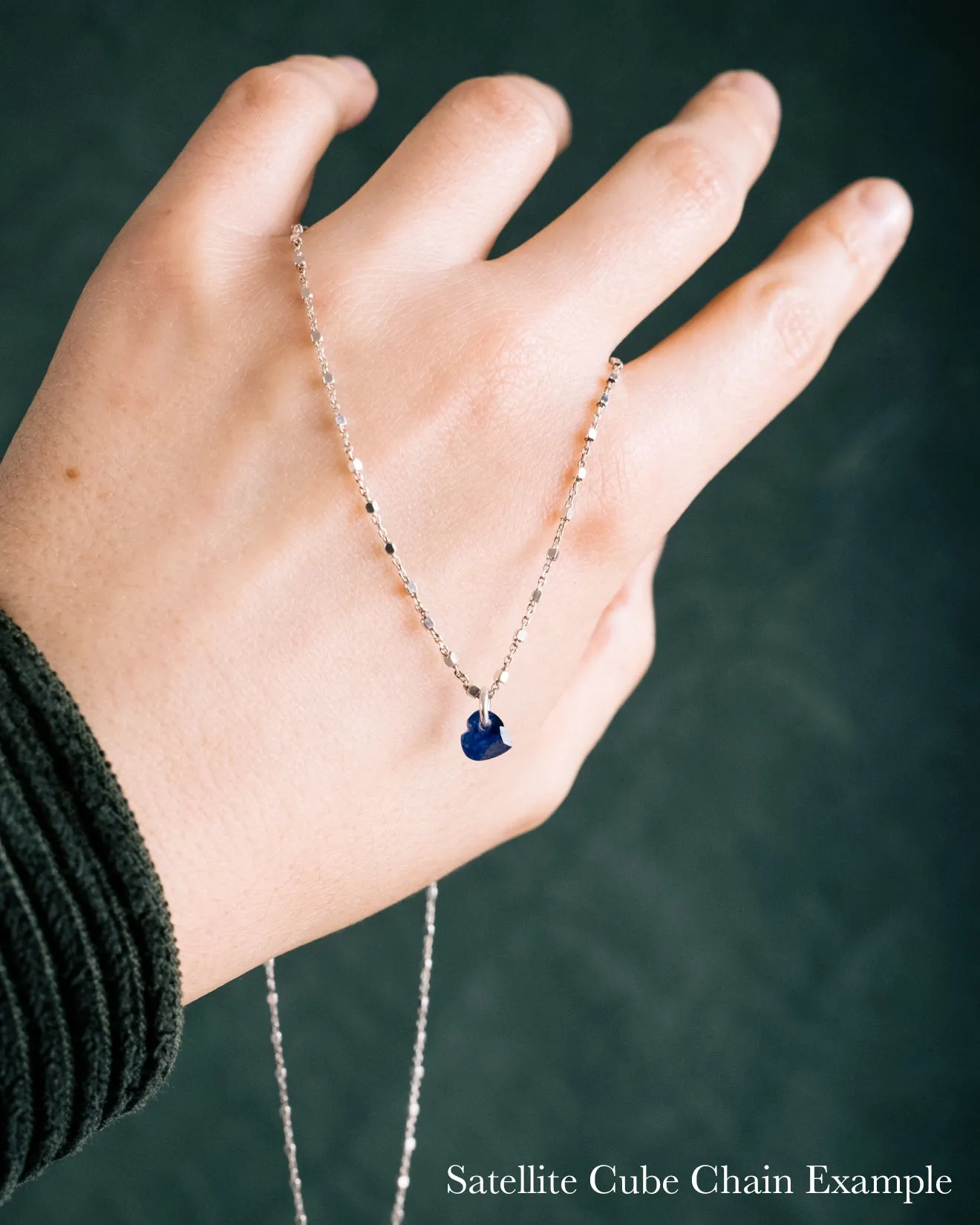 Mini Natural Citrine Heart Necklace