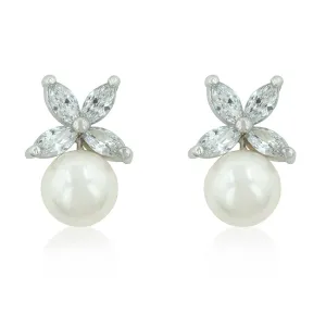 Misty Freshwater Pearl Stud Earrings