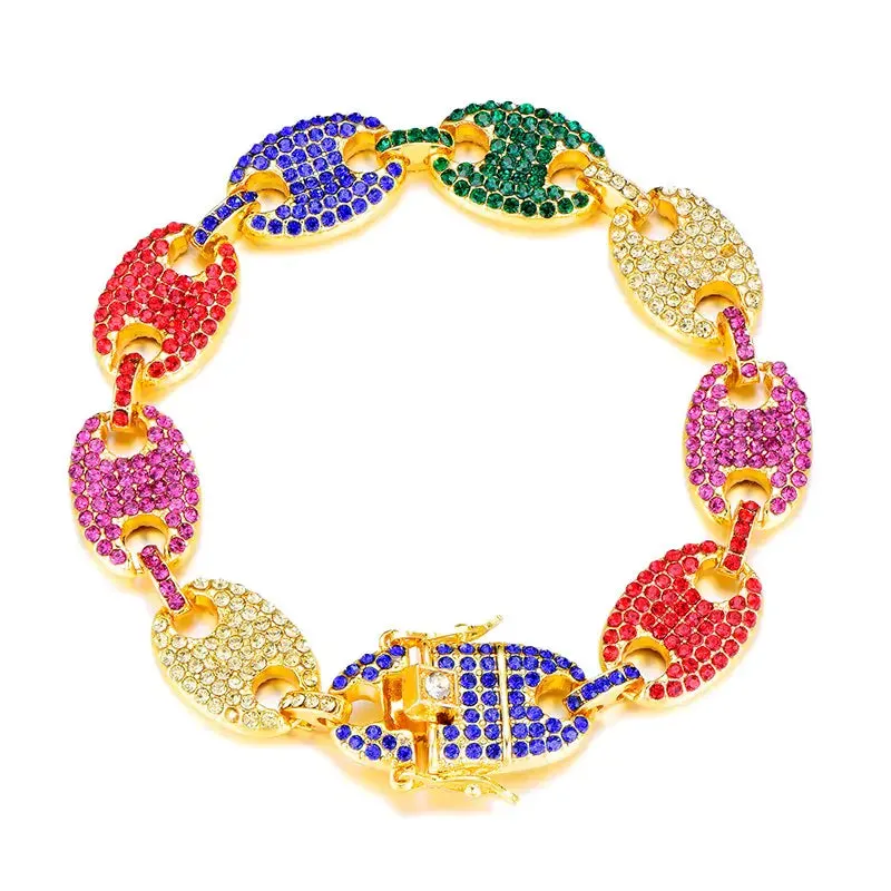 Multicolor Iced Out Bracelets