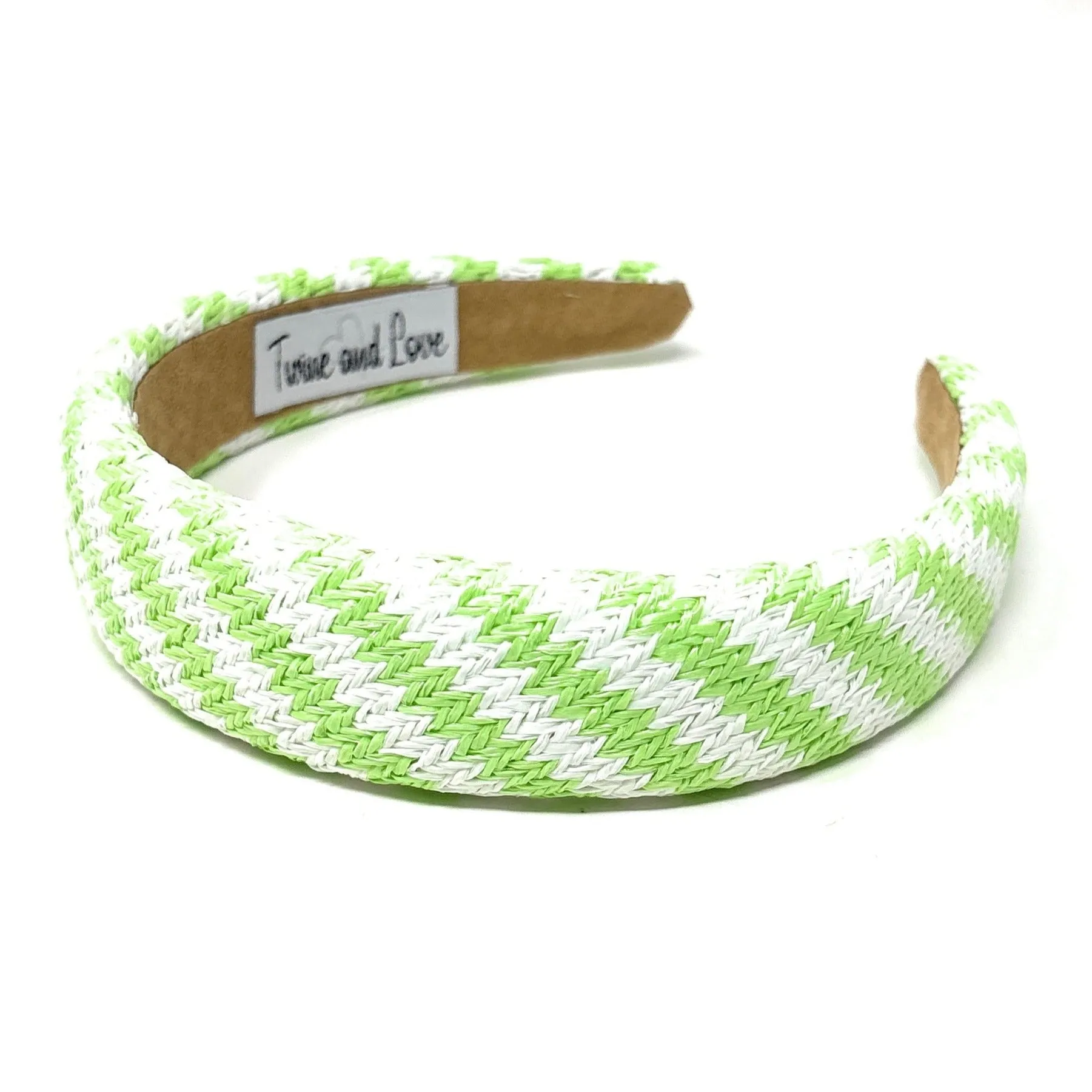 Neon Green Raffia Baroque Headband