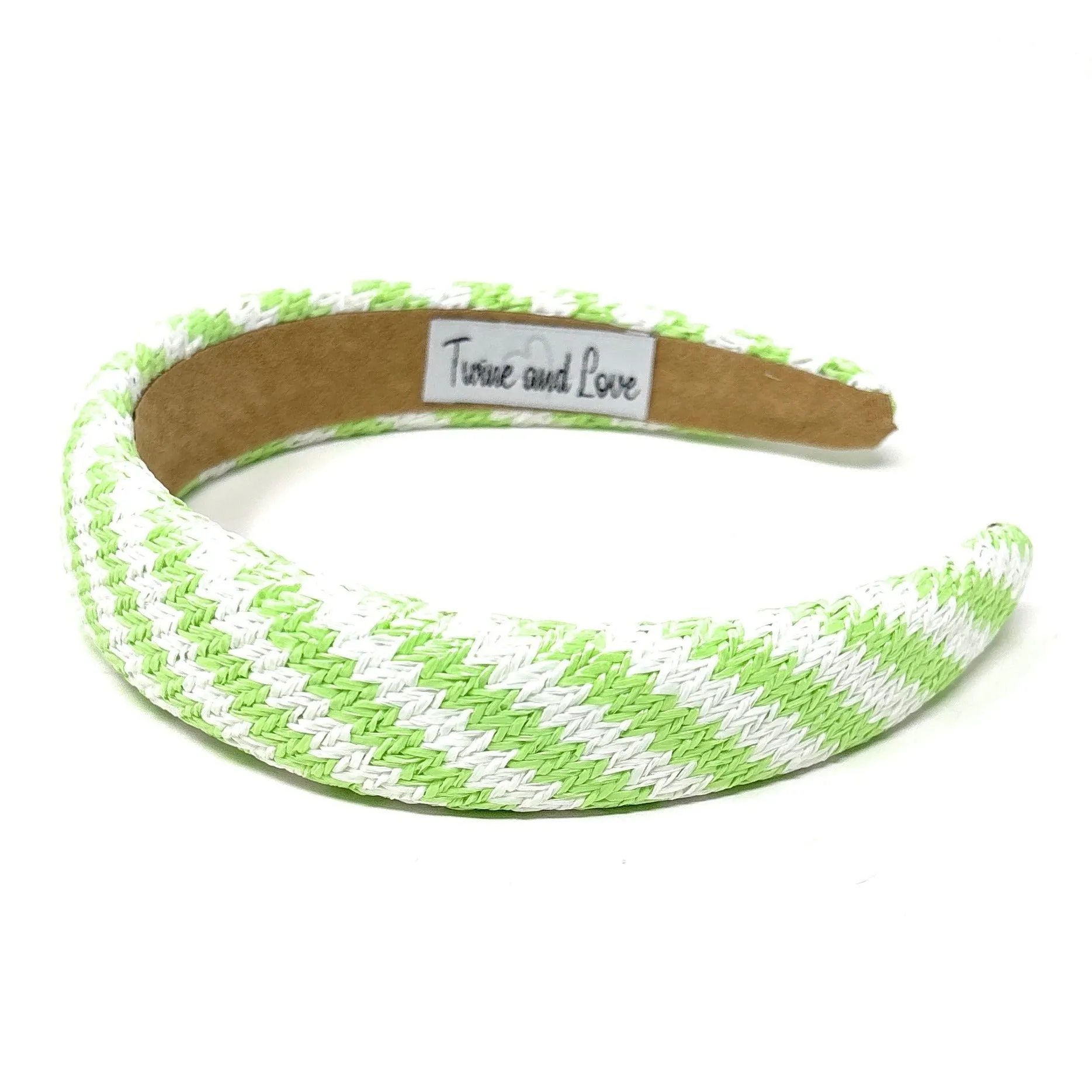 Neon Green Raffia Baroque Headband